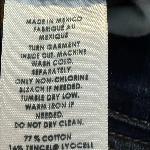 CASLON LADIES DARK DENIM STRETCH SKINNY JEANS 12/31 - Picture 4 of 9